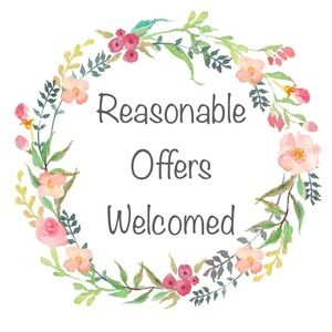 Reasonable offers welcomed!